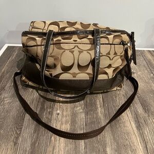 Brown Coach Diaper Bag/ Purse
